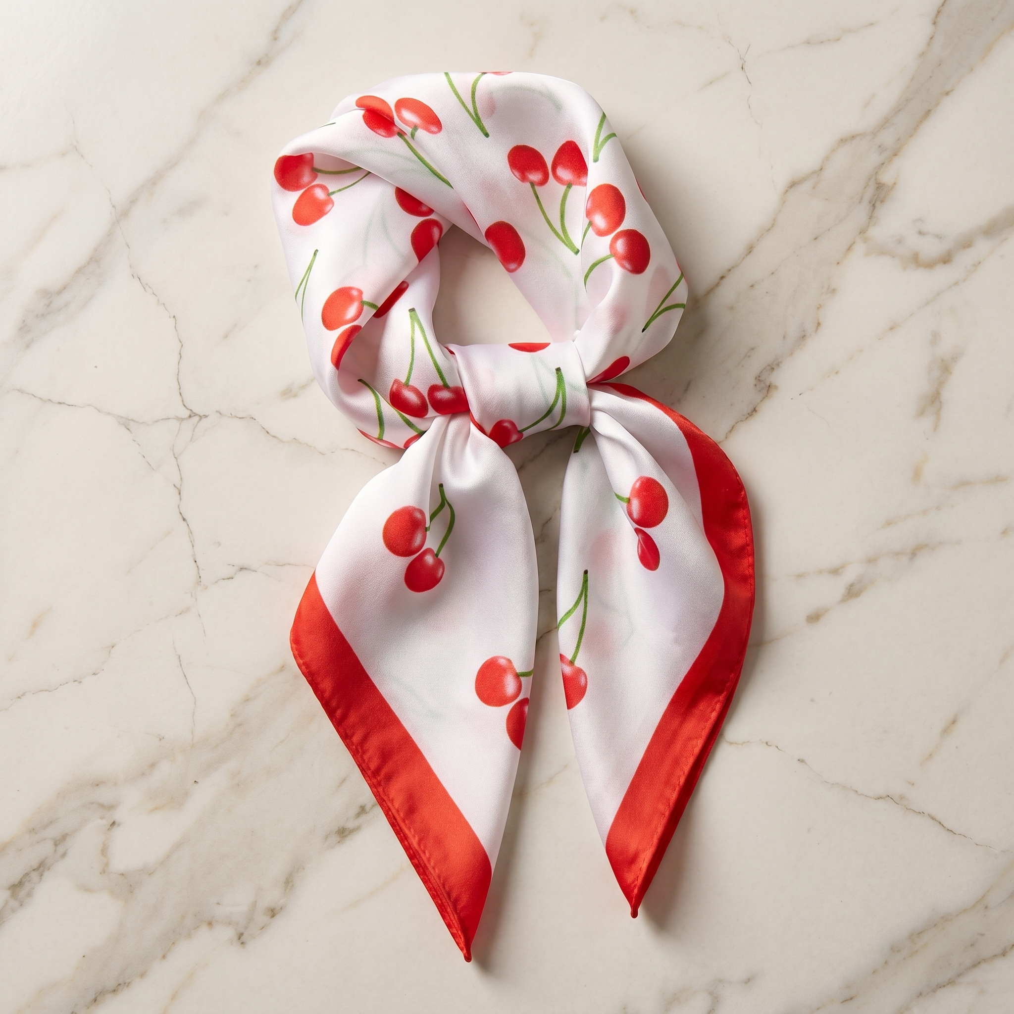 Seidenschal Damen 70×70 cm Blumen Bunt – Schal-Welt Detailansicht
