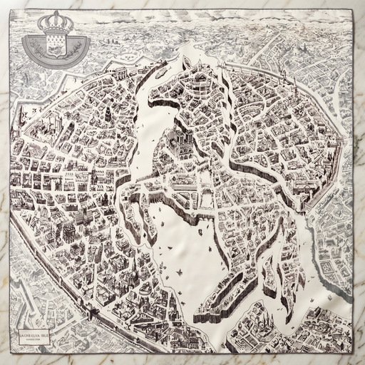 Seidenschal Damen 70×70 cm Klassisch Grau – Schal-Welt Detailansicht