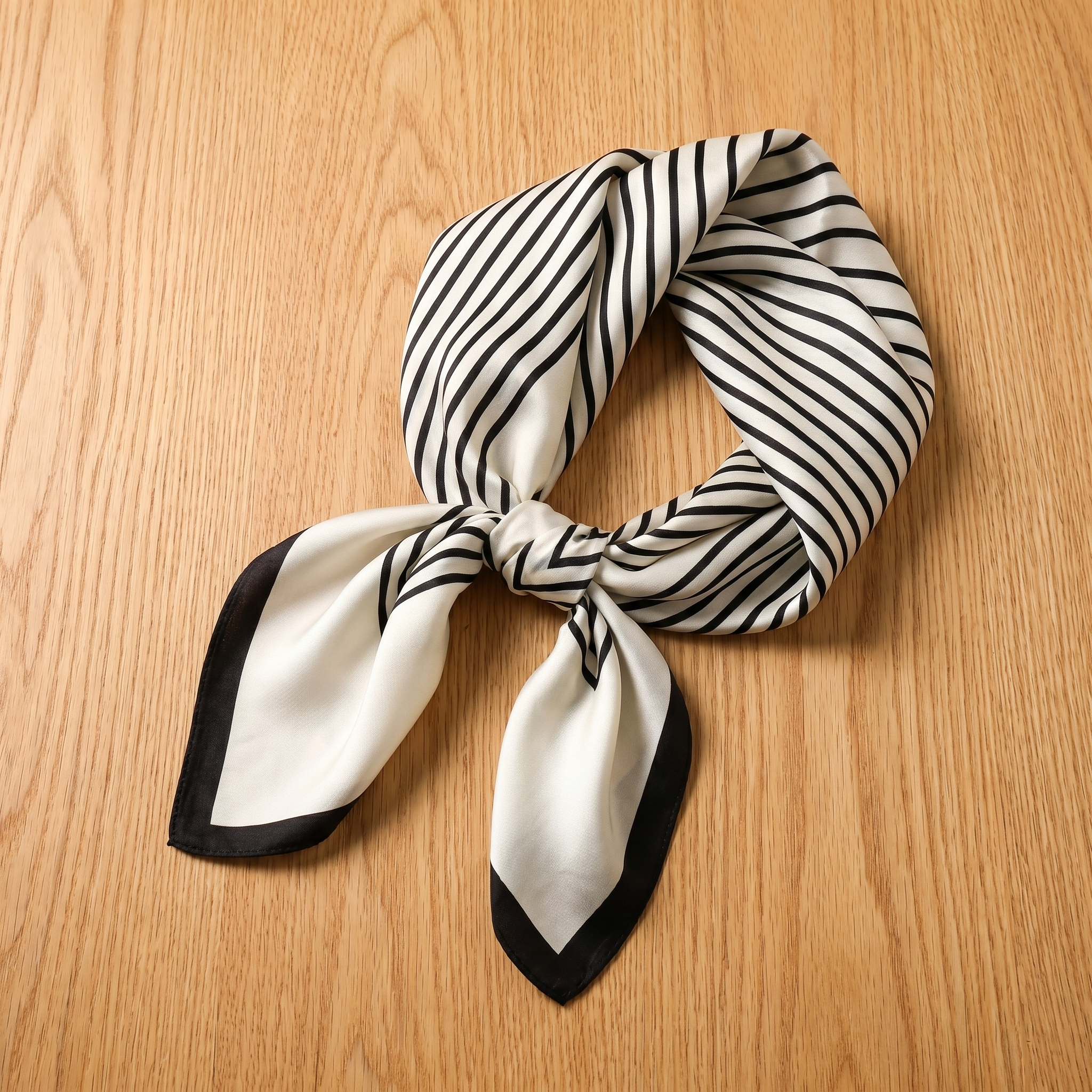 Seidenschal Damen 70×70 cm Geometrisch Bunt – Schal-Welt Detailansicht